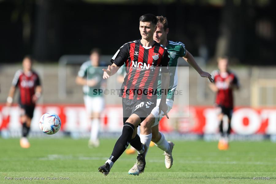 Adrian Kireski, Sachs-Stadion, Schweinfurt, 15.08.2023, sport, action, BFV, Fussball, Saison 2023/2024, 2. Runde, Toto-Pokal, TSV, FCS, TSV Aubstadt, 1. FC Schweinfurt 05 - Bild-ID: 2374389