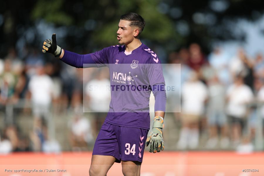 Maximilian Weisbäcker, Sachs-Stadion, Schweinfurt, 15.08.2023, sport, action, BFV, Fussball, Saison 2023/2024, 2. Runde, Toto-Pokal, TSV, FCS, TSV Aubstadt, 1. FC Schweinfurt 05 - Bild-ID: 2374394