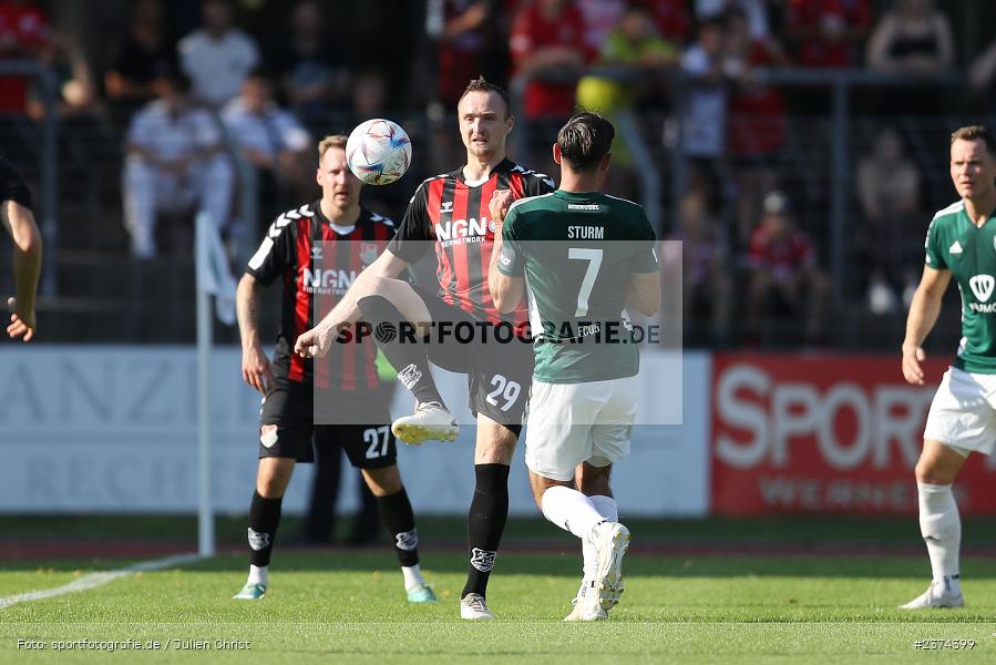 Severo Sturm, Sachs-Stadion, Schweinfurt, 15.08.2023, sport, action, BFV, Fussball, Saison 2023/2024, 2. Runde, Toto-Pokal, TSV, FCS, TSV Aubstadt, 1. FC Schweinfurt 05 - Bild-ID: 2374399