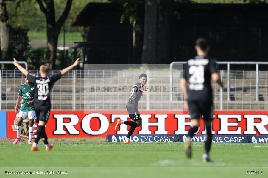 Michael Dellinger, Sachs-Stadion, Schweinfurt, 15.08.2023, sport, action, BFV, Fussball, Saison 2023/2024, 2. Runde, Toto-Pokal, TSV, FCS, TSV Aubstadt, 1. FC Schweinfurt 05 - Bild-ID: 2374413