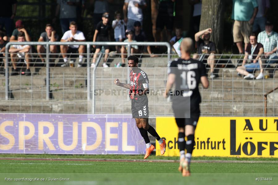 Michael Dellinger, Sachs-Stadion, Schweinfurt, 15.08.2023, sport, action, BFV, Fussball, Saison 2023/2024, 2. Runde, Toto-Pokal, TSV, FCS, TSV Aubstadt, 1. FC Schweinfurt 05 - Bild-ID: 2374414