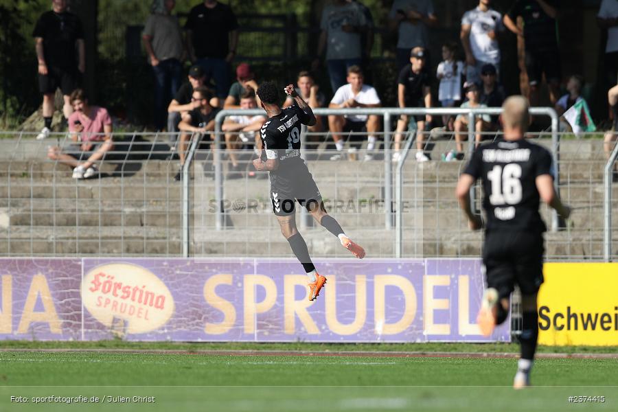 Michael Dellinger, Sachs-Stadion, Schweinfurt, 15.08.2023, sport, action, BFV, Fussball, Saison 2023/2024, 2. Runde, Toto-Pokal, TSV, FCS, TSV Aubstadt, 1. FC Schweinfurt 05 - Bild-ID: 2374415