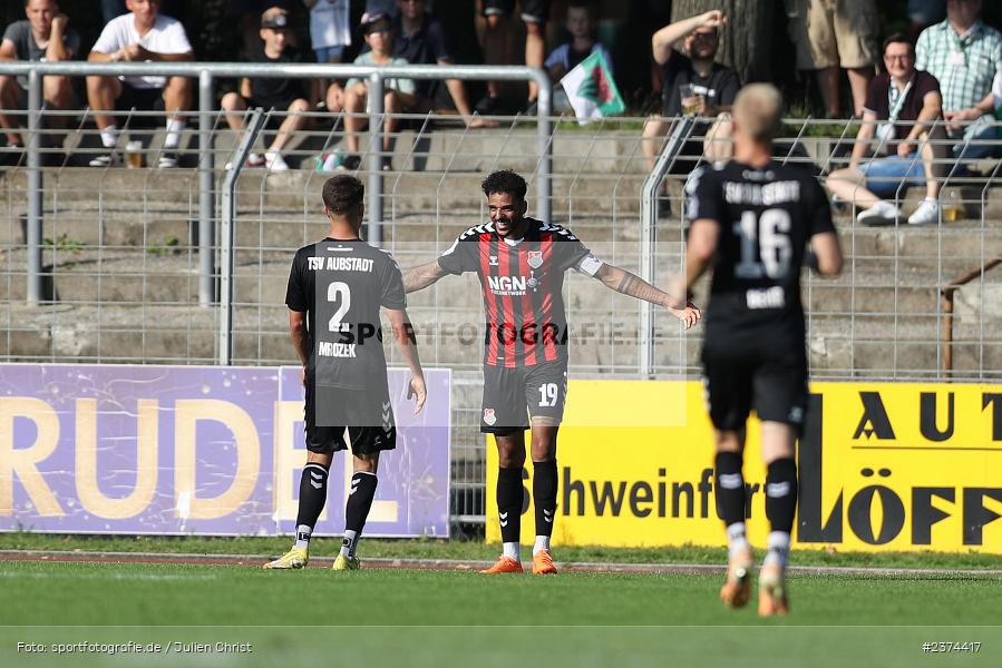 Michael Dellinger, Sachs-Stadion, Schweinfurt, 15.08.2023, sport, action, BFV, Fussball, Saison 2023/2024, 2. Runde, Toto-Pokal, TSV, FCS, TSV Aubstadt, 1. FC Schweinfurt 05 - Bild-ID: 2374417