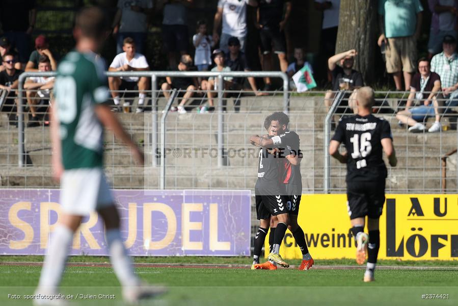 Michael Dellinger, Sachs-Stadion, Schweinfurt, 15.08.2023, sport, action, BFV, Fussball, Saison 2023/2024, 2. Runde, Toto-Pokal, TSV, FCS, TSV Aubstadt, 1. FC Schweinfurt 05 - Bild-ID: 2374421