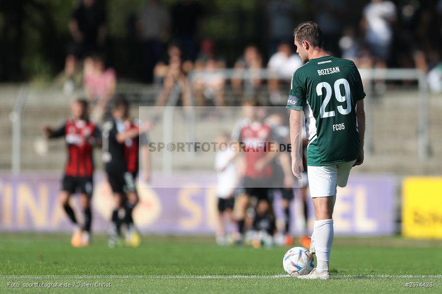 Sachs-Stadion, Schweinfurt, 15.08.2023, sport, action, BFV, Fussball, Saison 2023/2024, 2. Runde, Toto-Pokal, TSV, FCS, TSV Aubstadt, 1. FC Schweinfurt 05 - Bild-ID: 2374423