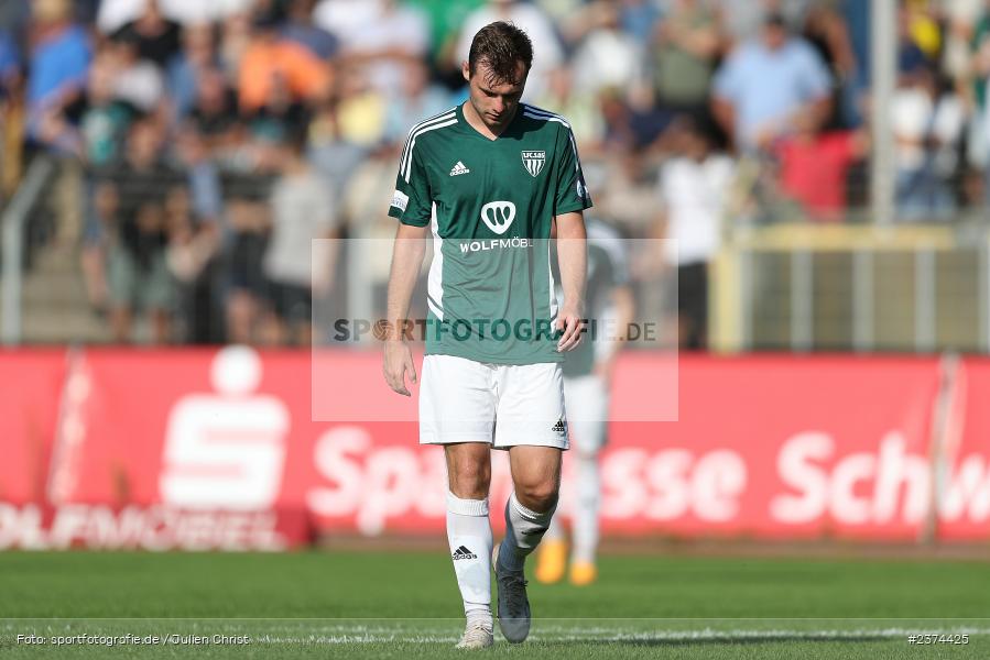 Sachs-Stadion, Schweinfurt, 15.08.2023, sport, action, BFV, Fussball, Saison 2023/2024, 2. Runde, Toto-Pokal, TSV, FCS, TSV Aubstadt, 1. FC Schweinfurt 05 - Bild-ID: 2374425