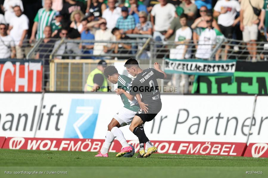 Dominik Ngatie, Sachs-Stadion, Schweinfurt, 15.08.2023, sport, action, BFV, Fussball, Saison 2023/2024, 2. Runde, Toto-Pokal, TSV, FCS, TSV Aubstadt, 1. FC Schweinfurt 05 - Bild-ID: 2374426