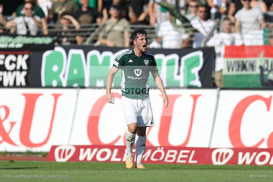 Nils Benedikt Piwernetz, Sachs-Stadion, Schweinfurt, 15.08.2023, sport, action, BFV, Fussball, Saison 2023/2024, 2. Runde, Toto-Pokal, TSV, FCS, TSV Aubstadt, 1. FC Schweinfurt 05 - Bild-ID: 2374430