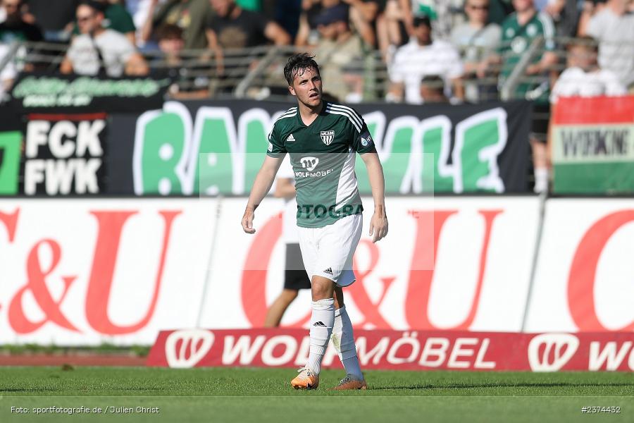 Nils Benedikt Piwernetz, Sachs-Stadion, Schweinfurt, 15.08.2023, sport, action, BFV, Fussball, Saison 2023/2024, 2. Runde, Toto-Pokal, TSV, FCS, TSV Aubstadt, 1. FC Schweinfurt 05 - Bild-ID: 2374432