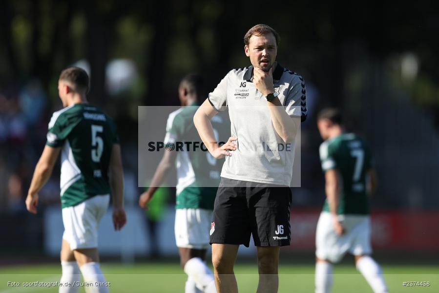 Julian Grell, Sachs-Stadion, Schweinfurt, 15.08.2023, sport, action, BFV, Fussball, Saison 2023/2024, 2. Runde, Toto-Pokal, TSV, FCS, TSV Aubstadt, 1. FC Schweinfurt 05 - Bild-ID: 2374438