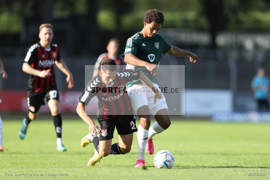 Lukas Mrozek, Sachs-Stadion, Schweinfurt, 15.08.2023, sport, action, BFV, Fussball, Saison 2023/2024, 2. Runde, Toto-Pokal, TSV, FCS, TSV Aubstadt, 1. FC Schweinfurt 05 - Bild-ID: 2374452