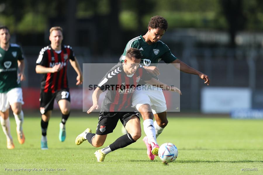 Lukas Mrozek, Sachs-Stadion, Schweinfurt, 15.08.2023, sport, action, BFV, Fussball, Saison 2023/2024, 2. Runde, Toto-Pokal, TSV, FCS, TSV Aubstadt, 1. FC Schweinfurt 05 - Bild-ID: 2374453