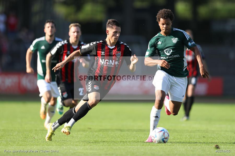 Lukas Mrozek, Sachs-Stadion, Schweinfurt, 15.08.2023, sport, action, BFV, Fussball, Saison 2023/2024, 2. Runde, Toto-Pokal, TSV, FCS, TSV Aubstadt, 1. FC Schweinfurt 05 - Bild-ID: 2374455