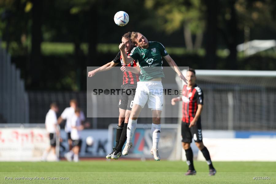 Fabio Bozesan, Sachs-Stadion, Schweinfurt, 15.08.2023, sport, action, BFV, Fussball, Saison 2023/2024, 2. Runde, Toto-Pokal, TSV, FCS, TSV Aubstadt, 1. FC Schweinfurt 05 - Bild-ID: 2374456