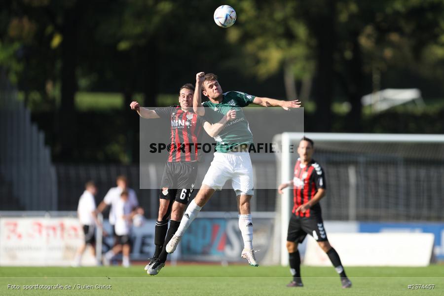 Fabio Bozesan, Sachs-Stadion, Schweinfurt, 15.08.2023, sport, action, BFV, Fussball, Saison 2023/2024, 2. Runde, Toto-Pokal, TSV, FCS, TSV Aubstadt, 1. FC Schweinfurt 05 - Bild-ID: 2374457
