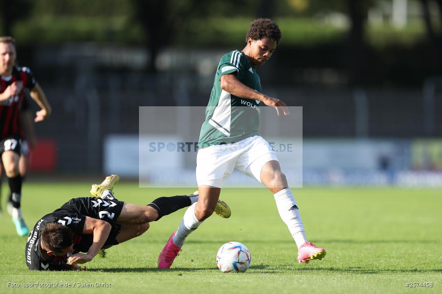 Lukas Mrozek, Sachs-Stadion, Schweinfurt, 15.08.2023, sport, action, BFV, Fussball, Saison 2023/2024, 2. Runde, Toto-Pokal, TSV, FCS, TSV Aubstadt, 1. FC Schweinfurt 05 - Bild-ID: 2374458