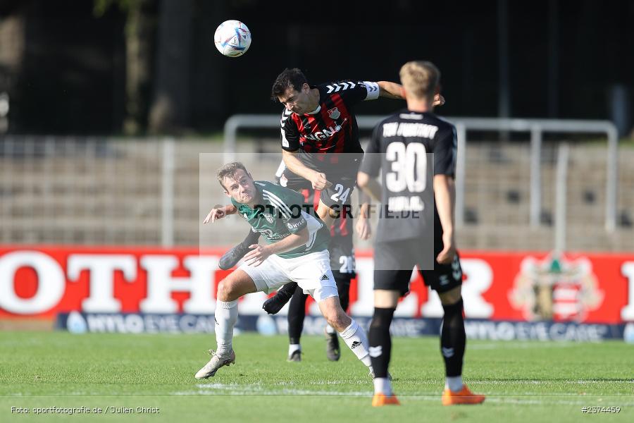 Ben Müller, Sachs-Stadion, Schweinfurt, 15.08.2023, sport, action, BFV, Fussball, Saison 2023/2024, 2. Runde, Toto-Pokal, TSV, FCS, TSV Aubstadt, 1. FC Schweinfurt 05 - Bild-ID: 2374459