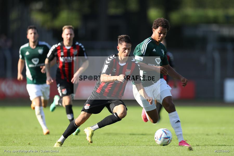 Lukas Mrozek, Sachs-Stadion, Schweinfurt, 15.08.2023, sport, action, BFV, Fussball, Saison 2023/2024, 2. Runde, Toto-Pokal, TSV, FCS, TSV Aubstadt, 1. FC Schweinfurt 05 - Bild-ID: 2374460