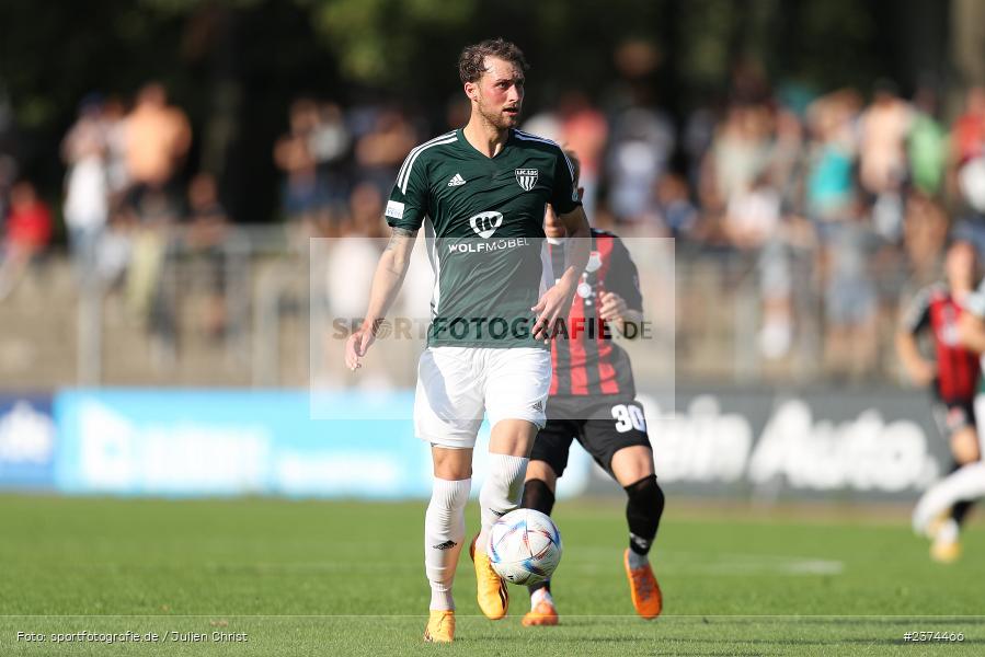 Philipp Harlass, Sachs-Stadion, Schweinfurt, 15.08.2023, sport, action, BFV, Fussball, Saison 2023/2024, 2. Runde, Toto-Pokal, TSV, FCS, TSV Aubstadt, 1. FC Schweinfurt 05 - Bild-ID: 2374466