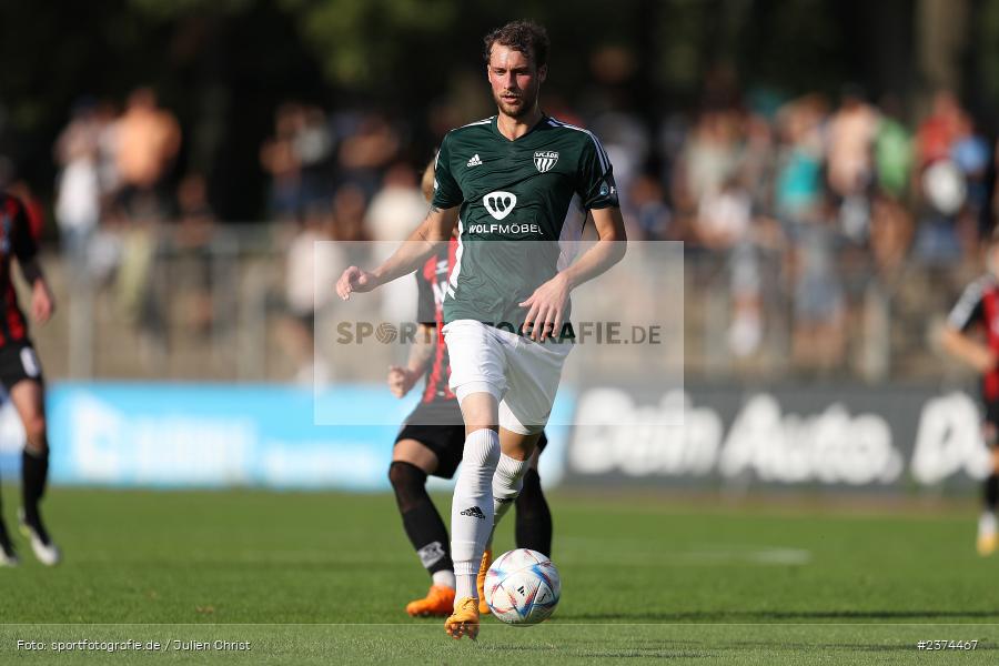 Philipp Harlass, Sachs-Stadion, Schweinfurt, 15.08.2023, sport, action, BFV, Fussball, Saison 2023/2024, 2. Runde, Toto-Pokal, TSV, FCS, TSV Aubstadt, 1. FC Schweinfurt 05 - Bild-ID: 2374467