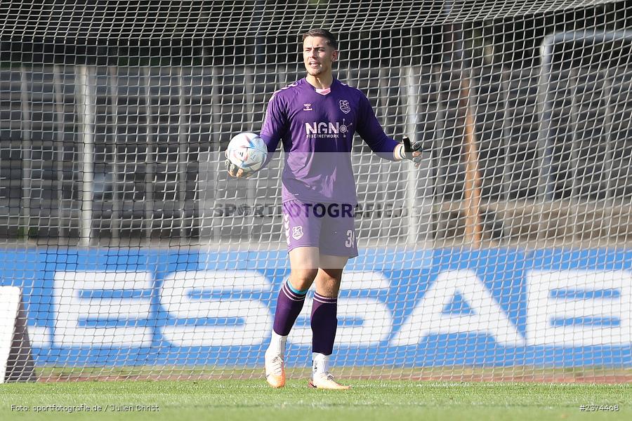 Maximilian Weisbäcker, Sachs-Stadion, Schweinfurt, 15.08.2023, sport, action, BFV, Fussball, Saison 2023/2024, 2. Runde, Toto-Pokal, TSV, FCS, TSV Aubstadt, 1. FC Schweinfurt 05 - Bild-ID: 2374468