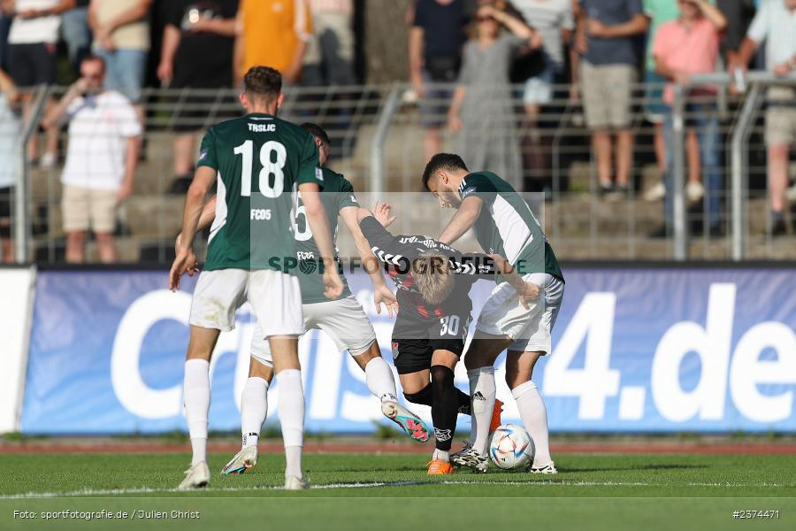Philipp Harlass, Sachs-Stadion, Schweinfurt, 15.08.2023, sport, action, BFV, Fussball, Saison 2023/2024, 2. Runde, Toto-Pokal, TSV, FCS, TSV Aubstadt, 1. FC Schweinfurt 05 - Bild-ID: 2374471