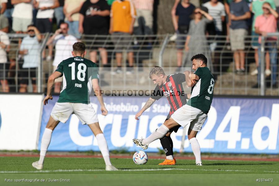 Philipp Harlass, Sachs-Stadion, Schweinfurt, 15.08.2023, sport, action, BFV, Fussball, Saison 2023/2024, 2. Runde, Toto-Pokal, TSV, FCS, TSV Aubstadt, 1. FC Schweinfurt 05 - Bild-ID: 2374472