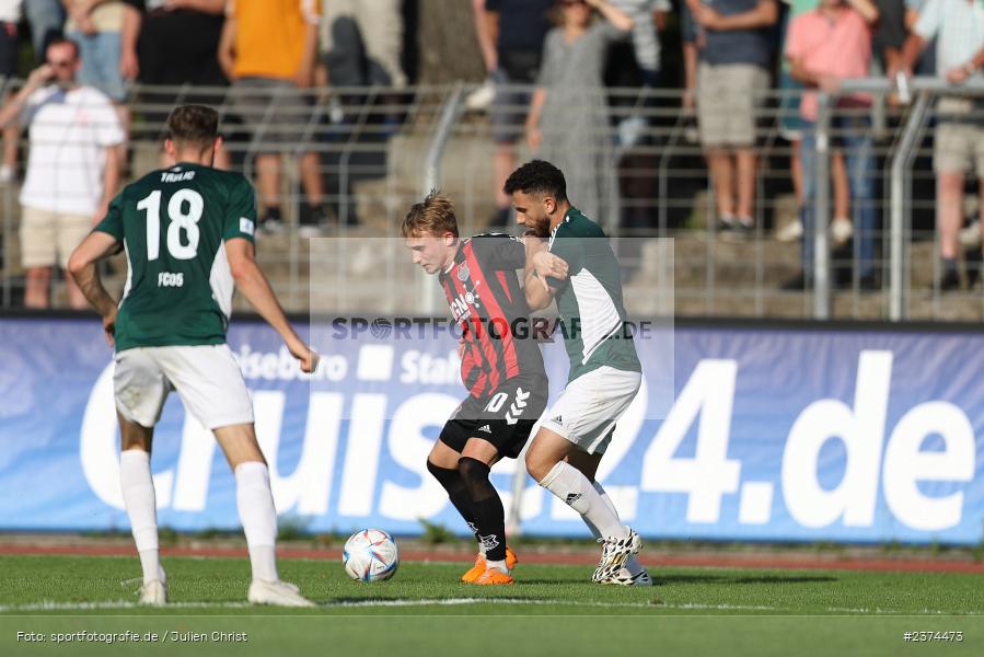 Philipp Harlass, Sachs-Stadion, Schweinfurt, 15.08.2023, sport, action, BFV, Fussball, Saison 2023/2024, 2. Runde, Toto-Pokal, TSV, FCS, TSV Aubstadt, 1. FC Schweinfurt 05 - Bild-ID: 2374473
