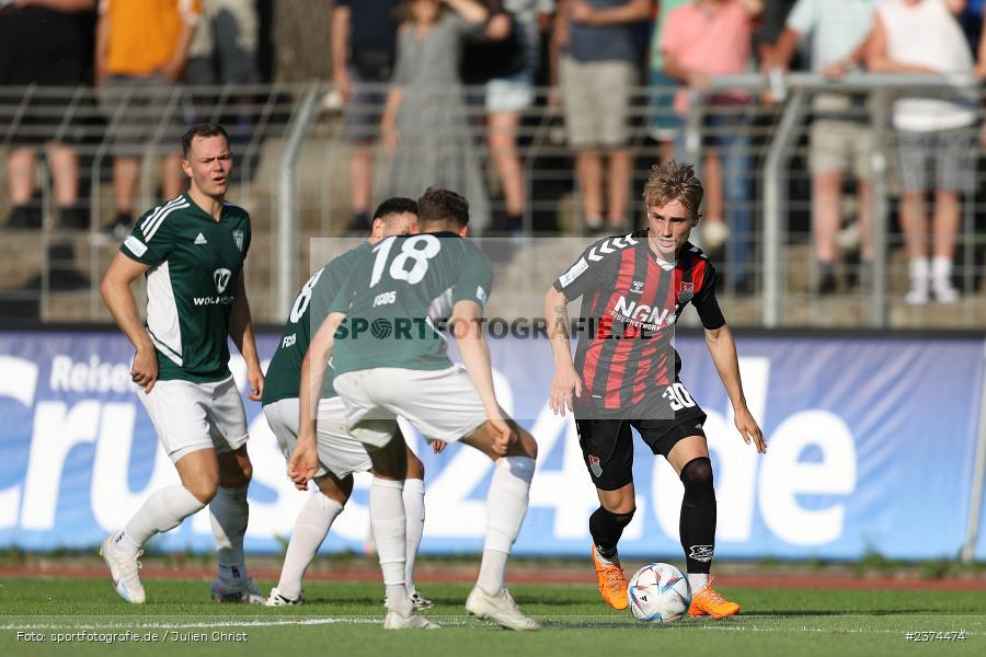 Philipp Harlass, Sachs-Stadion, Schweinfurt, 15.08.2023, sport, action, BFV, Fussball, Saison 2023/2024, 2. Runde, Toto-Pokal, TSV, FCS, TSV Aubstadt, 1. FC Schweinfurt 05 - Bild-ID: 2374474