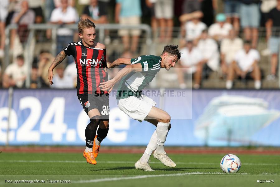 Philipp Harlass, Sachs-Stadion, Schweinfurt, 15.08.2023, sport, action, BFV, Fussball, Saison 2023/2024, 2. Runde, Toto-Pokal, TSV, FCS, TSV Aubstadt, 1. FC Schweinfurt 05 - Bild-ID: 2374475