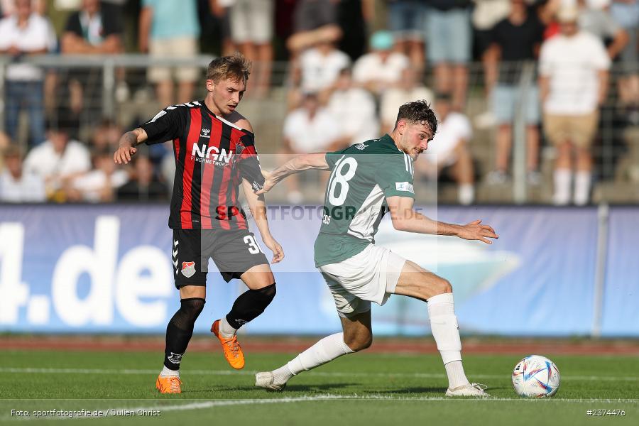 Philipp Harlass, Sachs-Stadion, Schweinfurt, 15.08.2023, sport, action, BFV, Fussball, Saison 2023/2024, 2. Runde, Toto-Pokal, TSV, FCS, TSV Aubstadt, 1. FC Schweinfurt 05 - Bild-ID: 2374476