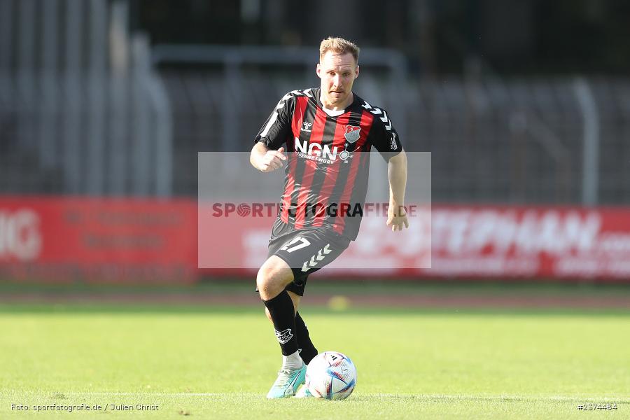 Max Schebak, Sachs-Stadion, Schweinfurt, 15.08.2023, sport, action, BFV, Fussball, Saison 2023/2024, 2. Runde, Toto-Pokal, TSV, FCS, TSV Aubstadt, 1. FC Schweinfurt 05 - Bild-ID: 2374484