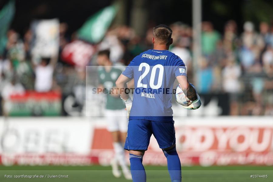 Lukas Wenzel, Sachs-Stadion, Schweinfurt, 15.08.2023, sport, action, BFV, Fussball, Saison 2023/2024, 2. Runde, Toto-Pokal, TSV, FCS, TSV Aubstadt, 1. FC Schweinfurt 05 - Bild-ID: 2374485