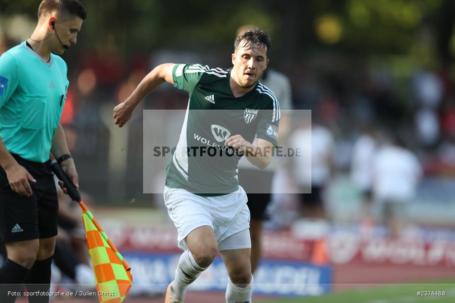 Nils Benedikt Piwernetz, Sachs-Stadion, Schweinfurt, 15.08.2023, sport, action, BFV, Fussball, Saison 2023/2024, 2. Runde, Toto-Pokal, TSV, FCS, TSV Aubstadt, 1. FC Schweinfurt 05 - Bild-ID: 2374488