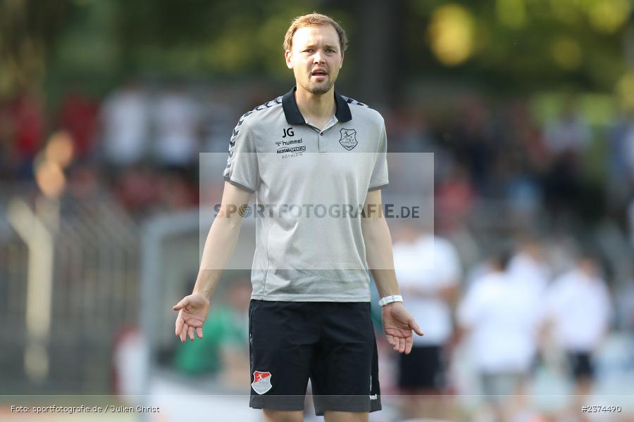 Julian Grell, Sachs-Stadion, Schweinfurt, 15.08.2023, sport, action, BFV, Fussball, Saison 2023/2024, 2. Runde, Toto-Pokal, TSV, FCS, TSV Aubstadt, 1. FC Schweinfurt 05 - Bild-ID: 2374490