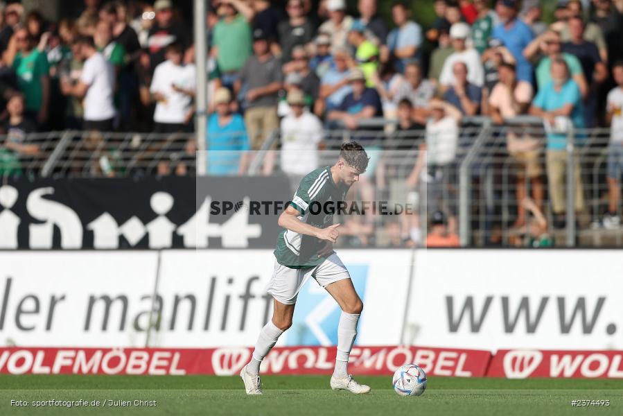 Luca Trslic, Sachs-Stadion, Schweinfurt, 15.08.2023, sport, action, BFV, Fussball, Saison 2023/2024, 2. Runde, Toto-Pokal, TSV, FCS, TSV Aubstadt, 1. FC Schweinfurt 05 - Bild-ID: 2374493