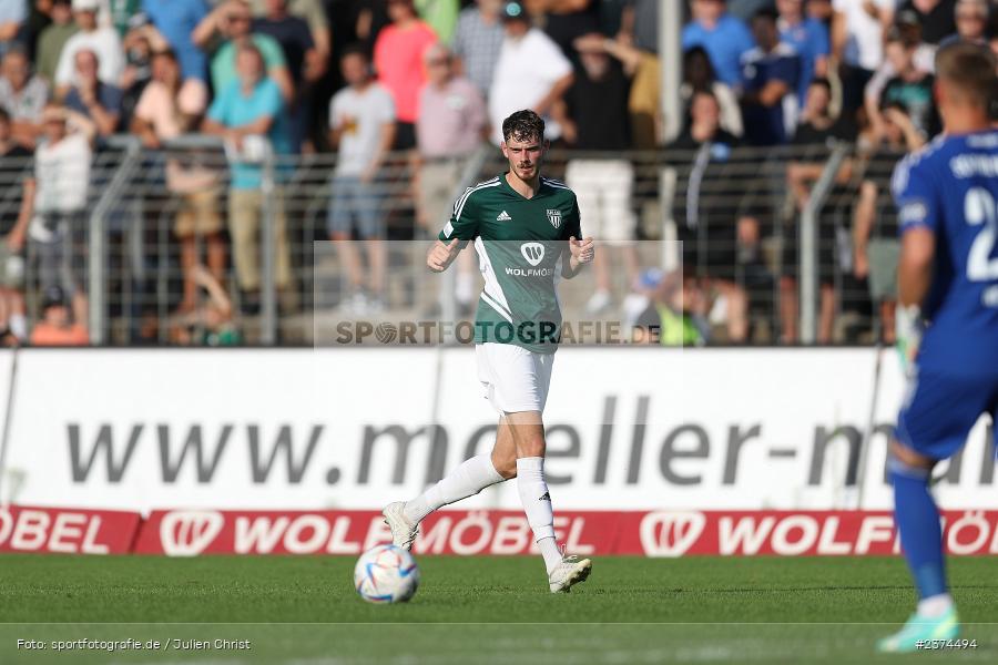 Luca Trslic, Sachs-Stadion, Schweinfurt, 15.08.2023, sport, action, BFV, Fussball, Saison 2023/2024, 2. Runde, Toto-Pokal, TSV, FCS, TSV Aubstadt, 1. FC Schweinfurt 05 - Bild-ID: 2374494