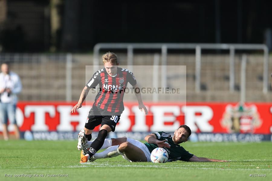 Philipp Harlass, Sachs-Stadion, Schweinfurt, 15.08.2023, sport, action, BFV, Fussball, Saison 2023/2024, 2. Runde, Toto-Pokal, TSV, FCS, TSV Aubstadt, 1. FC Schweinfurt 05 - Bild-ID: 2374496