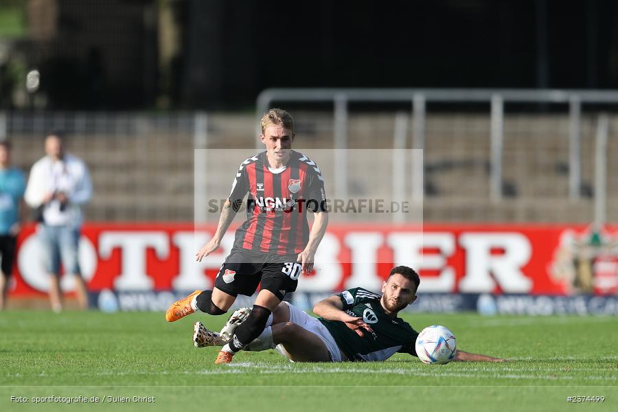 Philipp Harlass, Sachs-Stadion, Schweinfurt, 15.08.2023, sport, action, BFV, Fussball, Saison 2023/2024, 2. Runde, Toto-Pokal, TSV, FCS, TSV Aubstadt, 1. FC Schweinfurt 05 - Bild-ID: 2374499