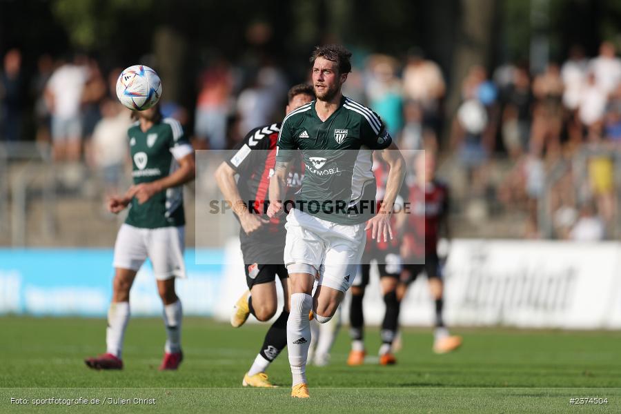 Tom Feulner, Sachs-Stadion, Schweinfurt, 15.08.2023, sport, action, BFV, Fussball, Saison 2023/2024, 2. Runde, Toto-Pokal, TSV, FCS, TSV Aubstadt, 1. FC Schweinfurt 05 - Bild-ID: 2374504