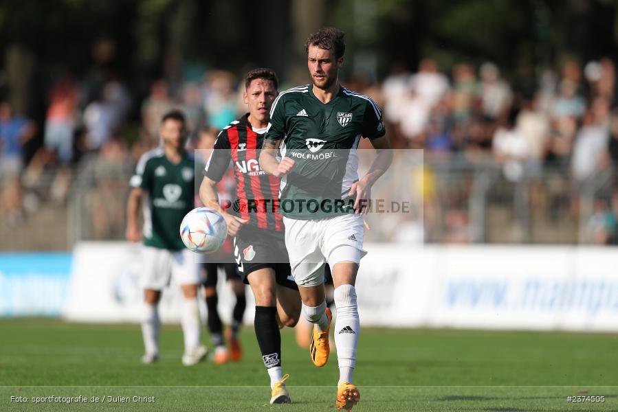 Tom Feulner, Sachs-Stadion, Schweinfurt, 15.08.2023, sport, action, BFV, Fussball, Saison 2023/2024, 2. Runde, Toto-Pokal, TSV, FCS, TSV Aubstadt, 1. FC Schweinfurt 05 - Bild-ID: 2374505