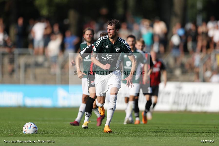 Tom Feulner, Sachs-Stadion, Schweinfurt, 15.08.2023, sport, action, BFV, Fussball, Saison 2023/2024, 2. Runde, Toto-Pokal, TSV, FCS, TSV Aubstadt, 1. FC Schweinfurt 05 - Bild-ID: 2374506