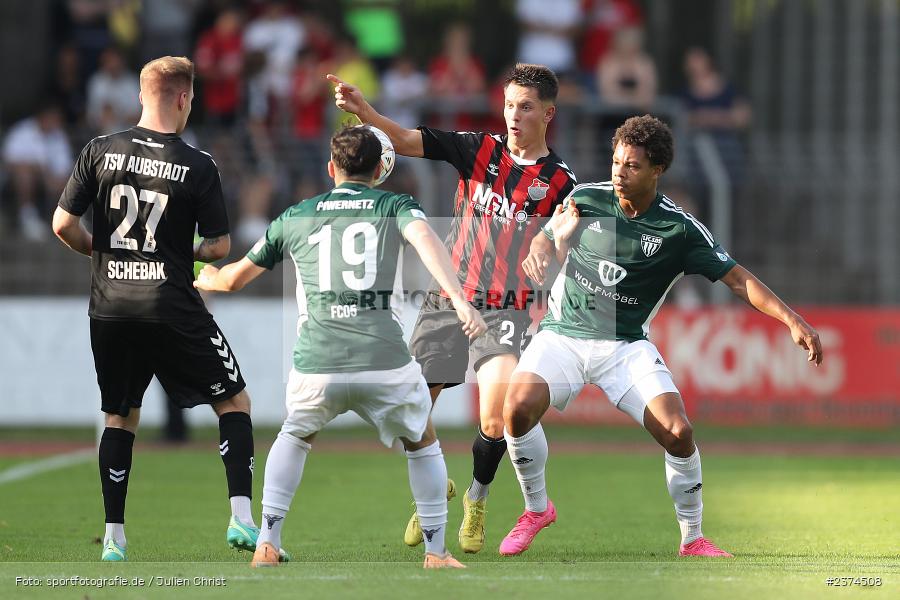 Lukas Mrozek, Sachs-Stadion, Schweinfurt, 15.08.2023, sport, action, BFV, Fussball, Saison 2023/2024, 2. Runde, Toto-Pokal, TSV, FCS, TSV Aubstadt, 1. FC Schweinfurt 05 - Bild-ID: 2374508