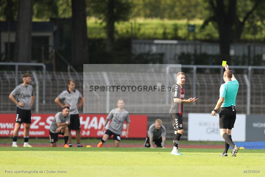 Max Schebak, Sachs-Stadion, Schweinfurt, 15.08.2023, sport, action, BFV, Fussball, Saison 2023/2024, 2. Runde, Toto-Pokal, TSV, FCS, TSV Aubstadt, 1. FC Schweinfurt 05 - Bild-ID: 2374509