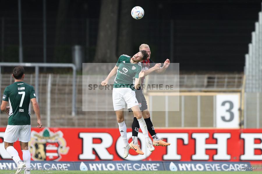 Luca Trslic, Sachs-Stadion, Schweinfurt, 15.08.2023, sport, action, BFV, Fussball, Saison 2023/2024, 2. Runde, Toto-Pokal, TSV, FCS, TSV Aubstadt, 1. FC Schweinfurt 05 - Bild-ID: 2374547