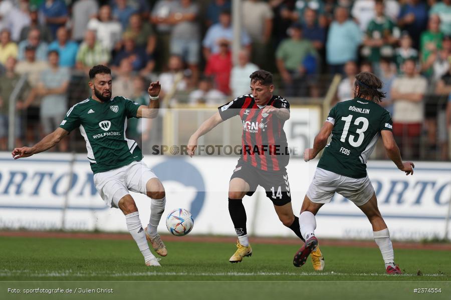 Martin Thomann, Sachs-Stadion, Schweinfurt, 15.08.2023, sport, action, BFV, Fussball, Saison 2023/2024, 2. Runde, Toto-Pokal, TSV, FCS, TSV Aubstadt, 1. FC Schweinfurt 05 - Bild-ID: 2374554