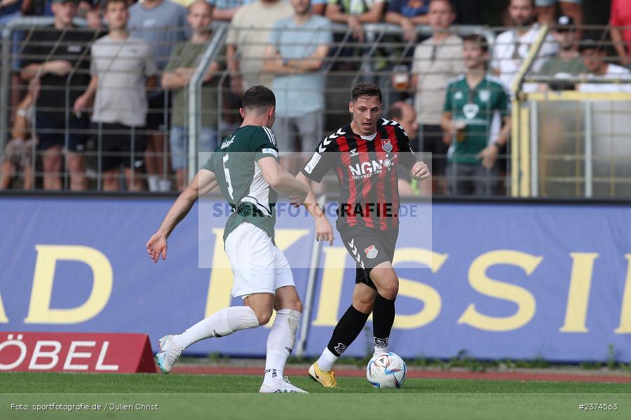 Martin Thomann, Sachs-Stadion, Schweinfurt, 15.08.2023, sport, action, BFV, Fussball, Saison 2023/2024, 2. Runde, Toto-Pokal, TSV, FCS, TSV Aubstadt, 1. FC Schweinfurt 05 - Bild-ID: 2374563