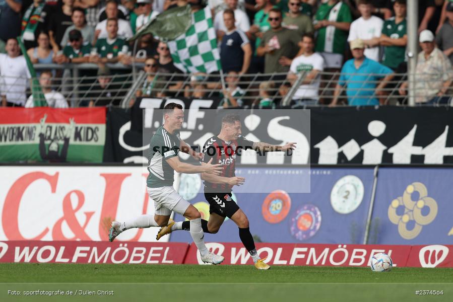 Martin Thomann, Sachs-Stadion, Schweinfurt, 15.08.2023, sport, action, BFV, Fussball, Saison 2023/2024, 2. Runde, Toto-Pokal, TSV, FCS, TSV Aubstadt, 1. FC Schweinfurt 05 - Bild-ID: 2374564