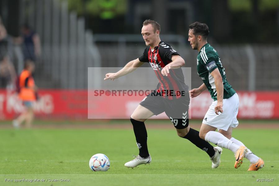 Marco Nickel, Sachs-Stadion, Schweinfurt, 15.08.2023, sport, action, BFV, Fussball, Saison 2023/2024, 2. Runde, Toto-Pokal, TSV, FCS, TSV Aubstadt, 1. FC Schweinfurt 05 - Bild-ID: 2374567