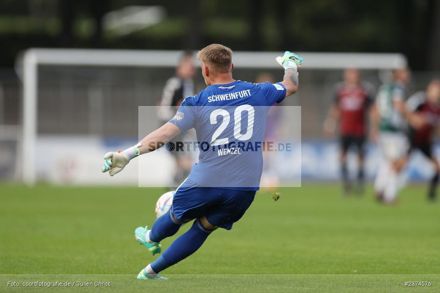 Lukas Wenzel, Sachs-Stadion, Schweinfurt, 15.08.2023, sport, action, BFV, Fussball, Saison 2023/2024, 2. Runde, Toto-Pokal, TSV, FCS, TSV Aubstadt, 1. FC Schweinfurt 05 - Bild-ID: 2374576 Lukas Wenzel, Sachs-Stadion, Schweinfurt, 15.08.2023, sport, action, BFV, Fussball, Saison 2023/2024, 2. Runde, Toto-Pokal, TSV, FCS, TSV Aubstadt, 1. FC Schweinfurt 05 - Bild-ID: 2374576